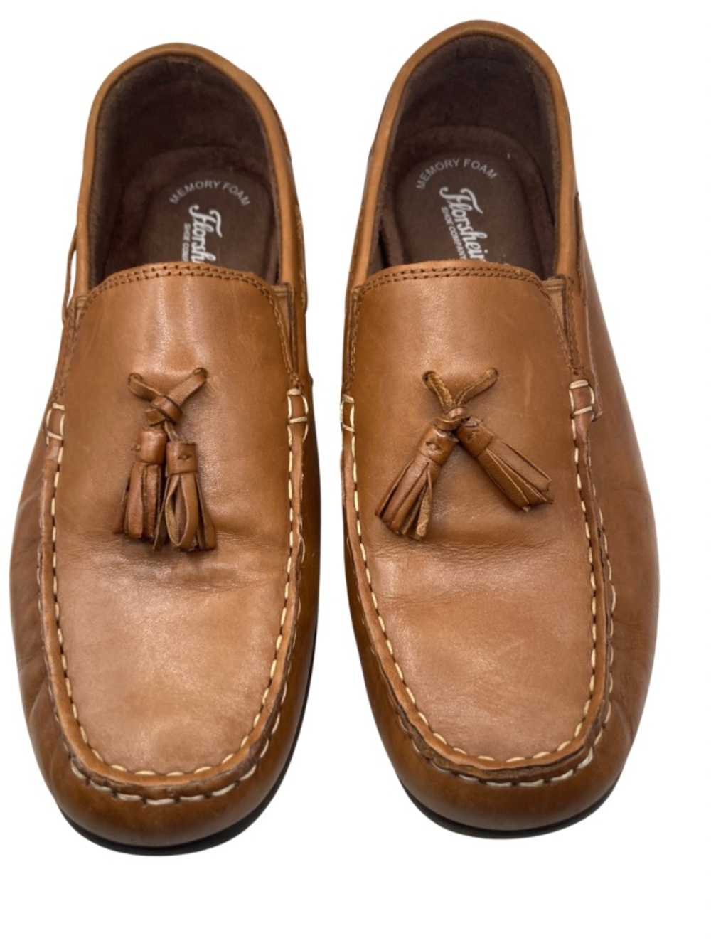 Florsheim Kids/Mens Sz 7 Jasper Jr. Moc Toe Drop Tassel Loafers Dapper Preppy
